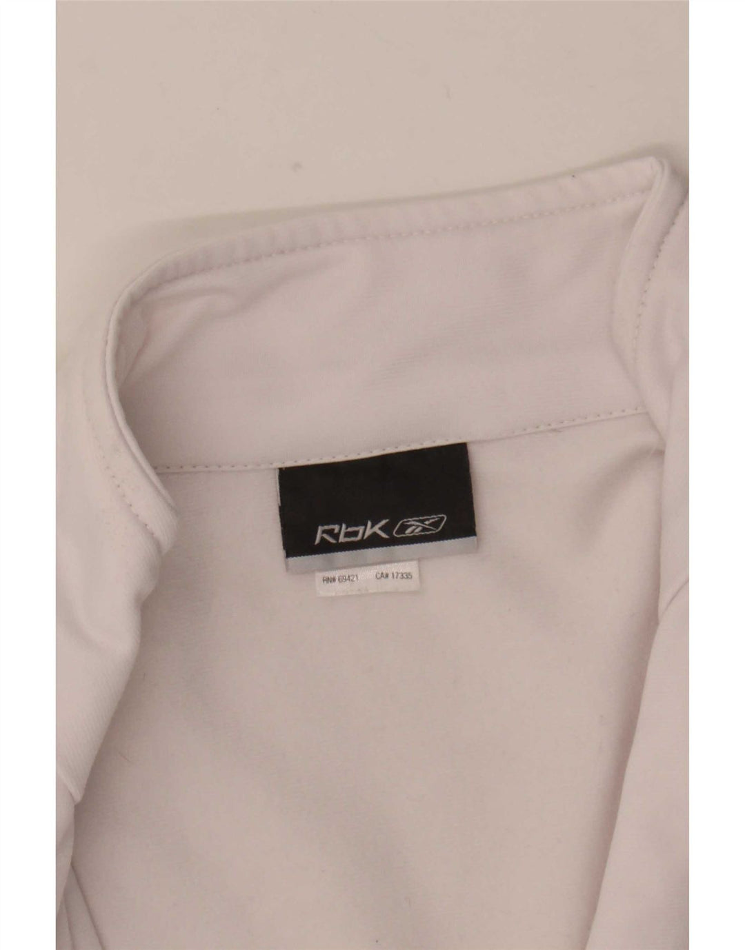 Giacca da tuta da donna Reebok UK 12 Medium White Colourblock Poliestere