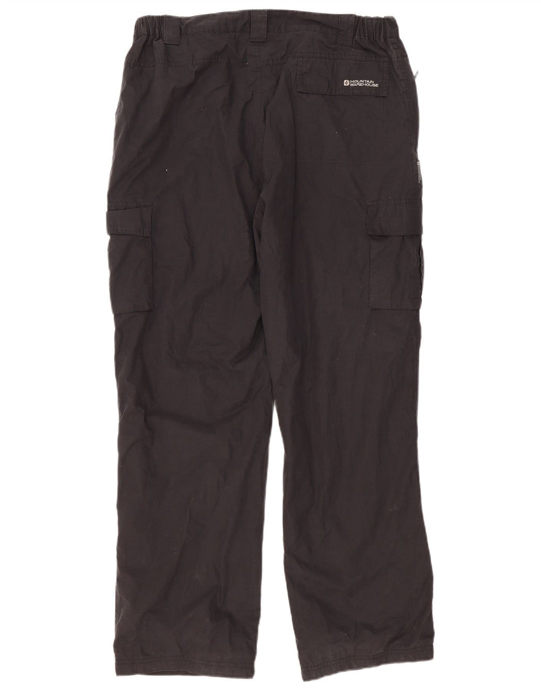 MOUNTAIN WAREHOUSE Pantaloni cargo dritti da uomo W38 L32 poliestere nero
