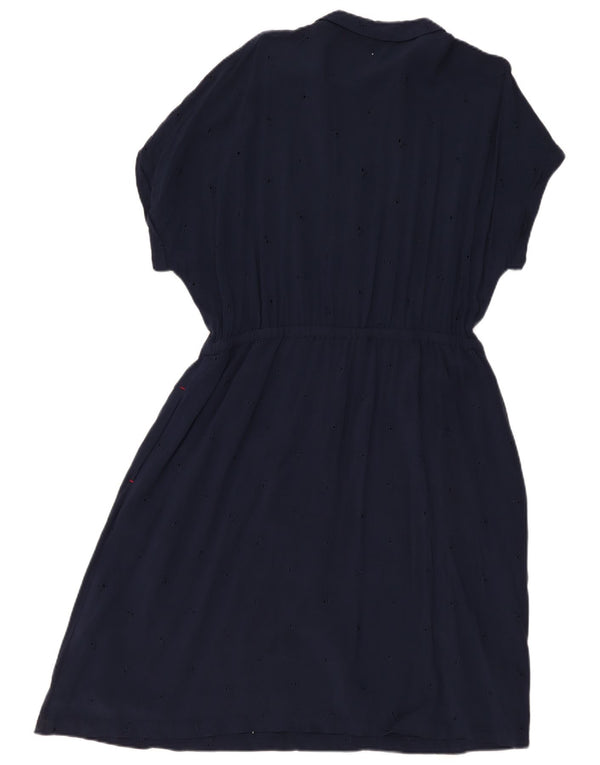 Abito a trapezio da donna Joules UK 18 XL viscosa blu navy
