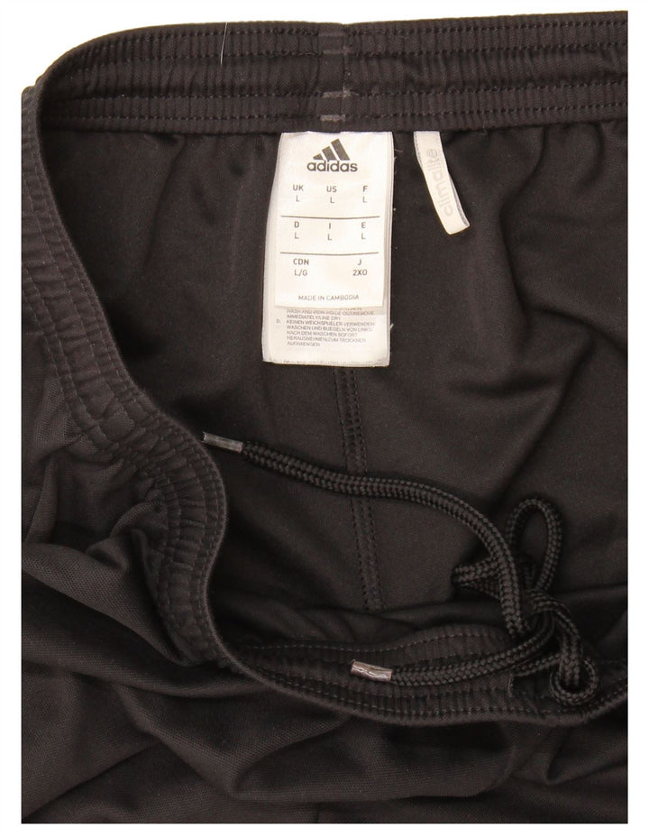 Pantaloncini sportivi Adidas Climalite da uomo grandi in poliestere nero