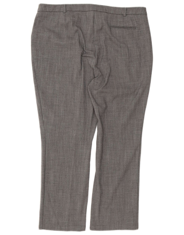 Pantaloni casual slim fit da donna Marks & Spencer UK 16 Large W38 L27 Grigio