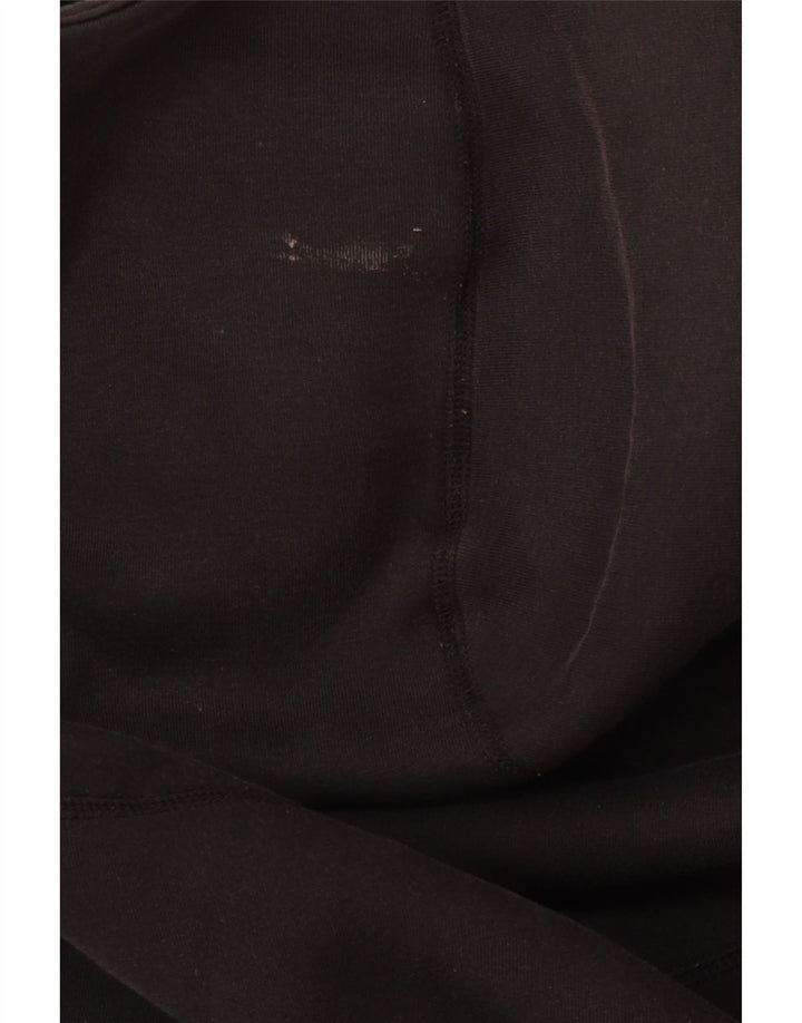 Felpa con cappuccio e zip Nike da uomo in cotone nero medio