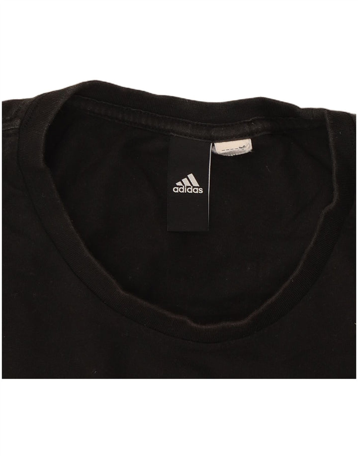 ADIDAS Mens Graphic T-Shirt Top Medium Black