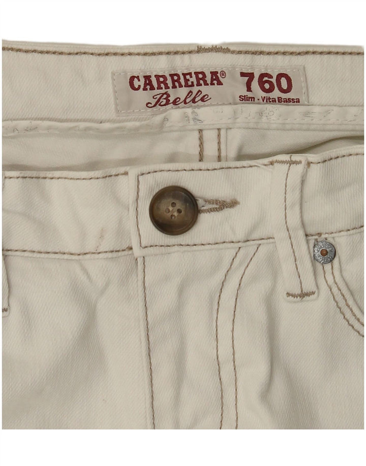 Jeans slim da donna CARRERA W30 L30 bianchi