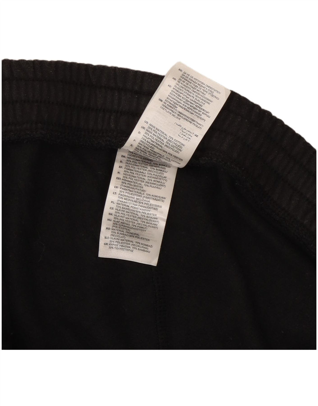 Pantaloni da tuta da uomo Adidas Joggers grandi in cotone nero