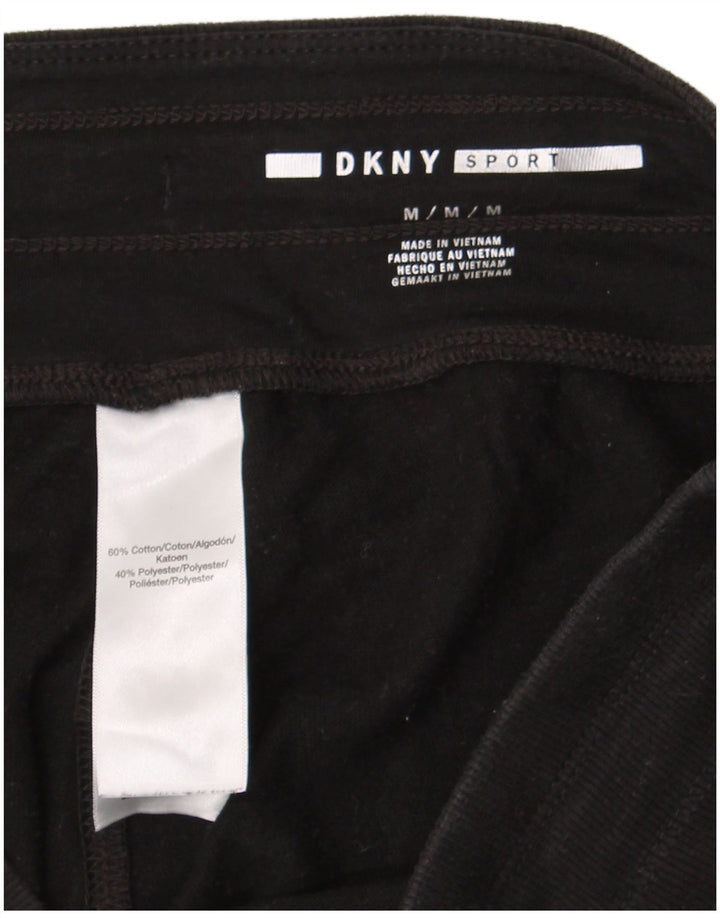 Pantaloni da tuta Dkny da donna con grafica corta da jogging UK 14 medio nero