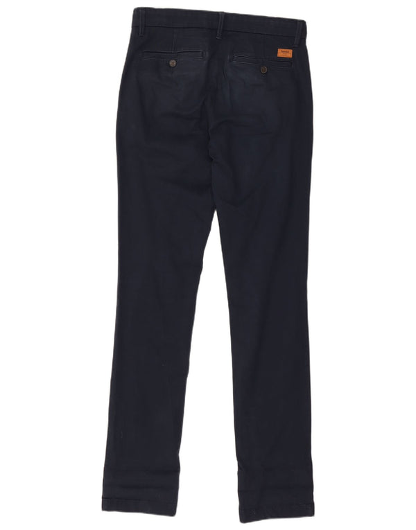 Pantaloni chino slim da uomo Timberland W30 L34 cotone blu navy