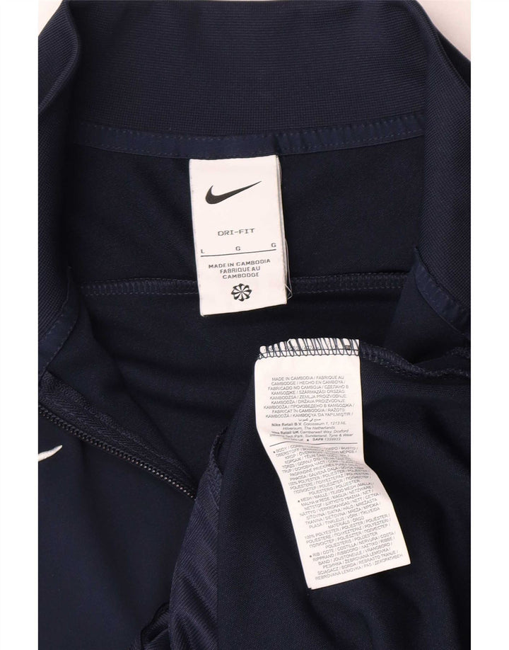 Giacca da tuta Nike Dri Fit da uomo, grande, color block blu navy