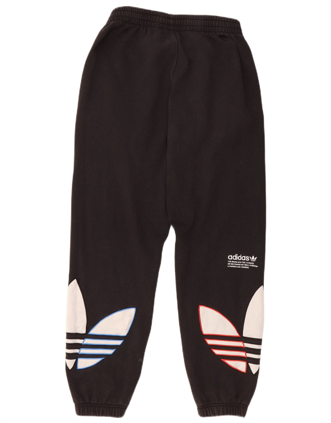 Pantaloni da tuta grafica da uomo Adidas Joggers medio cotone nero