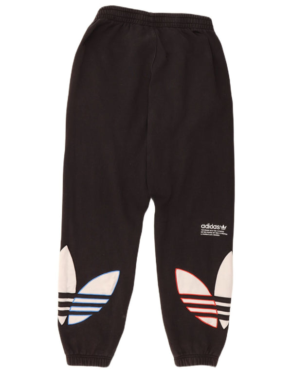 Pantaloni da tuta grafica da uomo Adidas Joggers medio cotone nero