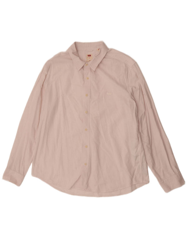 Camicia Levi's da uomo slim fit XL in cotone rosa