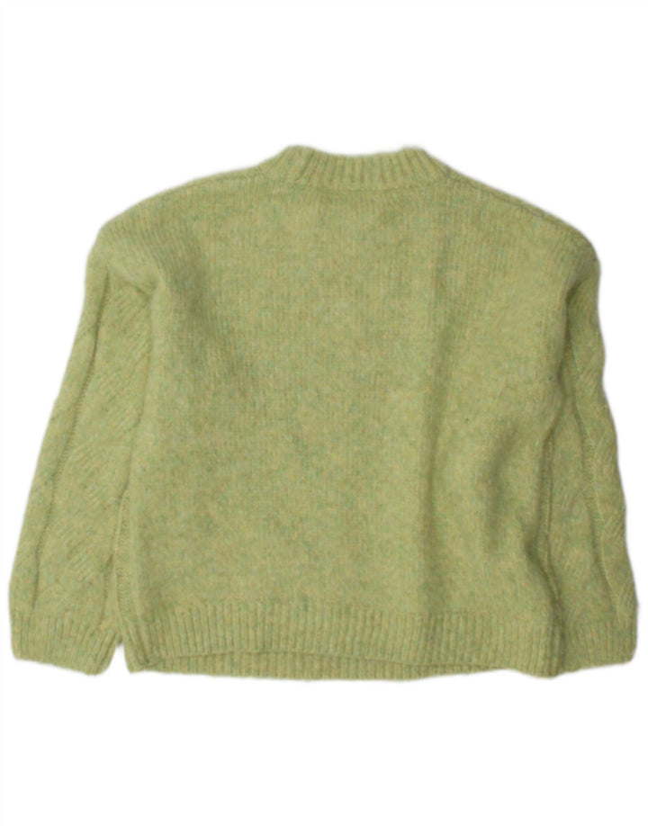 Maglione maglione girocollo da donna Marks & Spencer UK 14 Verde medio