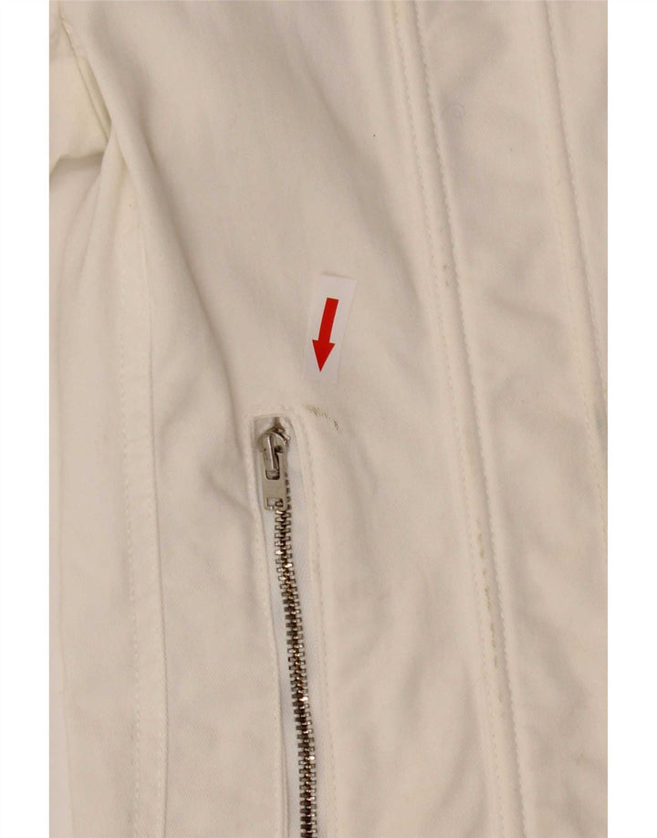 Giubbotto bomber da donna Gant UK 12 cotone bianco medio