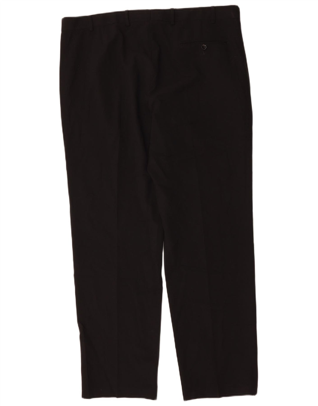 Pantaloni da abito dritti da uomo Marks & Spencer W42 L33 poliestere nero