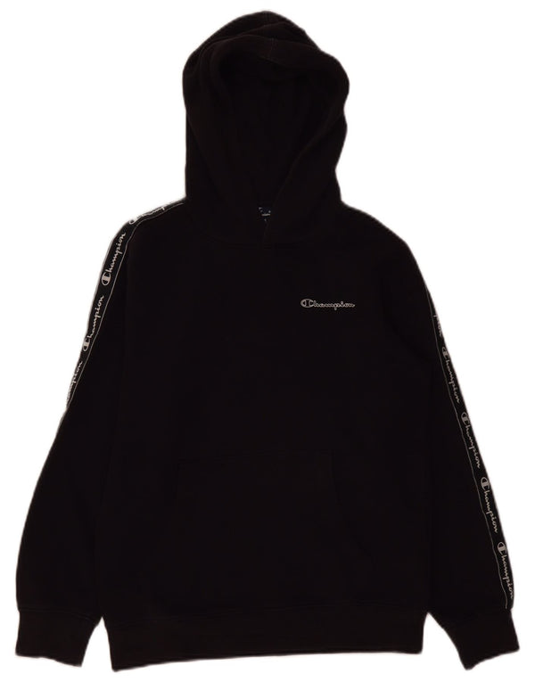 Maglione con cappuccio grafico da ragazzo Champion 11-12 anni grande nero