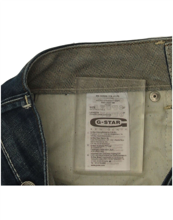 Jeans dritti Midge da donna G-Star W27 L32 cotone blu