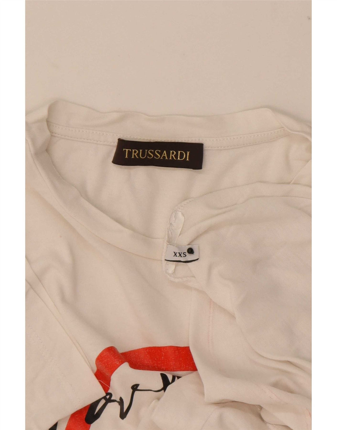 T-shirt grafica da uomo Trussardi Top 2XS Bianca