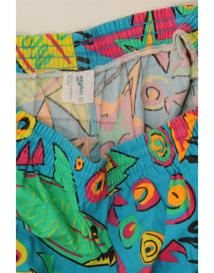 Pantaloncini da bagno con grafica da uomo Aquarium IT 52 Large multicolore geometrico