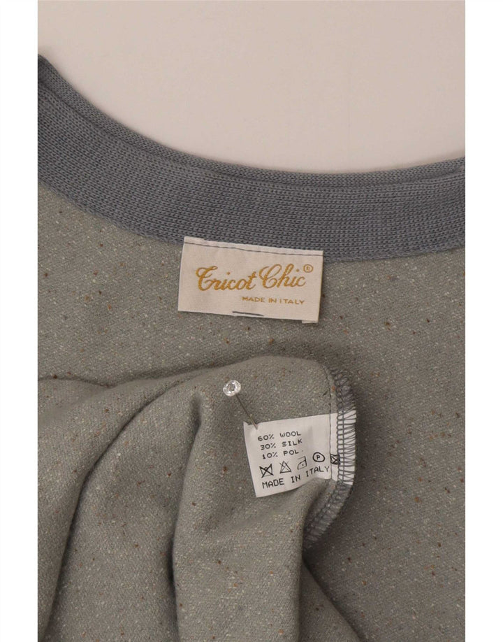 Abito lungo senza maniche da donna Tricot Chic UK 14 Grigio medio chiazzato