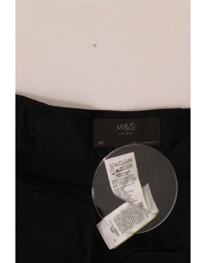 Pantaloncini cargo da uomo Marks & Spencer W38 XL cotone blu navy