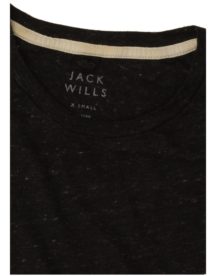 T-shirt da uomo Jack Wills Top XS nera chiazzata