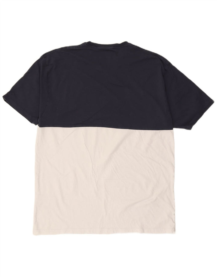 T-shirt da uomo Vans Classic Fit XL in cotone color block blu navy