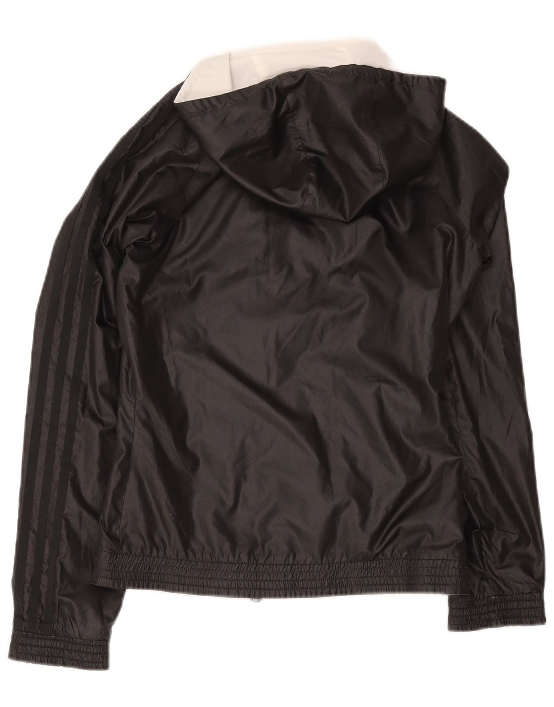Giacca da ginnastica con cappuccio da donna Adidas UK 12 media nera