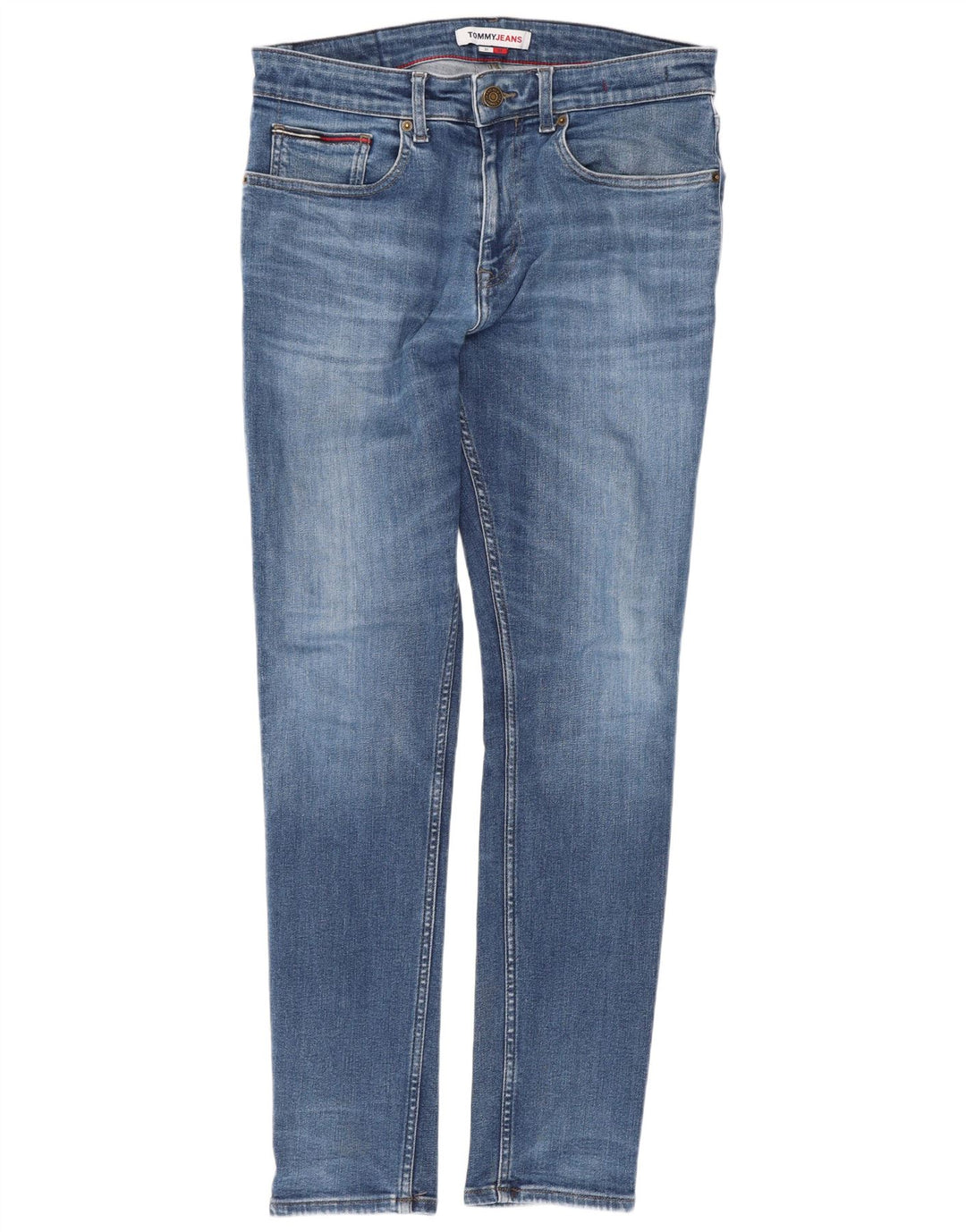 Jeans slim da uomo Tommy Hilfiger W31 L32 cotone blu