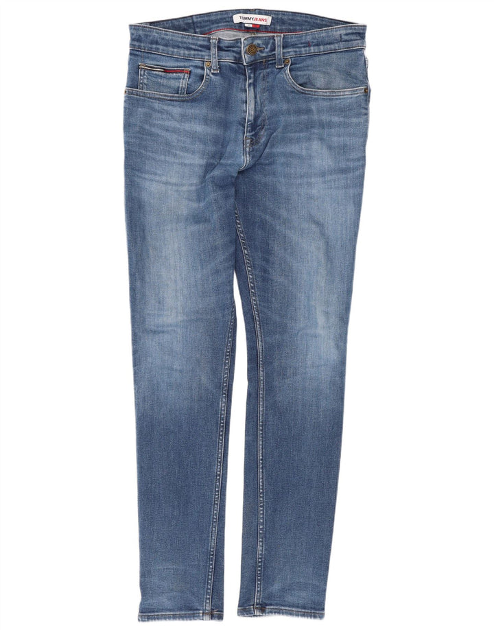 Jeans slim da uomo Tommy Hilfiger W31 L32 cotone blu