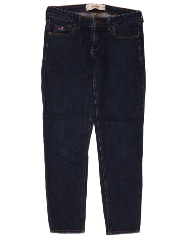 Jeans Hollister Crop Slim da Donna US 5 Small W27 L25 Cotone Blu Navy