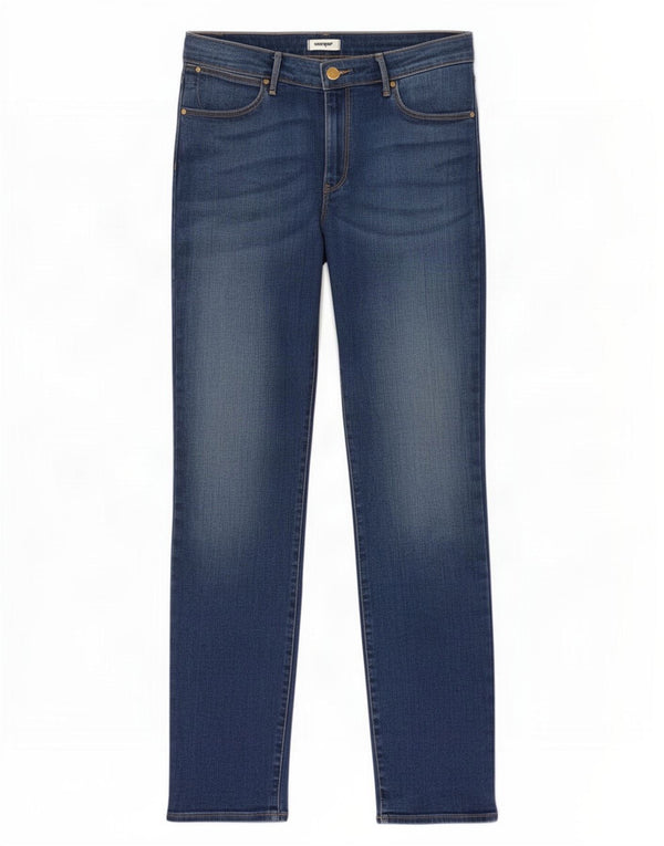 Jeans slim da donna Wrangler W33 L32 cotone blu