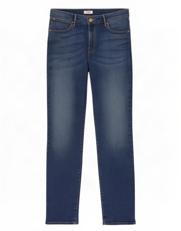 Jeans slim da donna Wrangler W33 L32 cotone blu