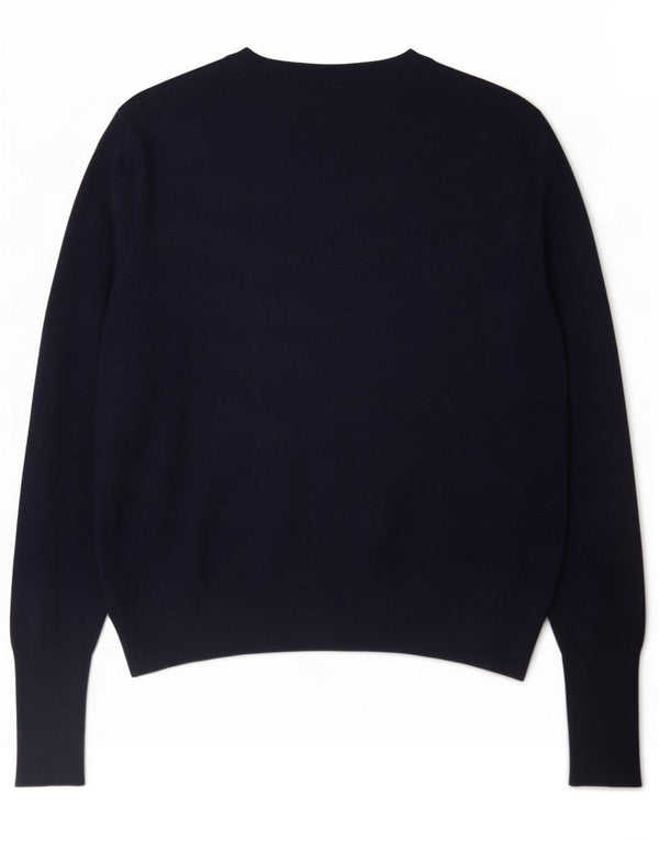 Maglione cardigan da donna Marks & Spencer UK 18 XL viscosa blu navy
