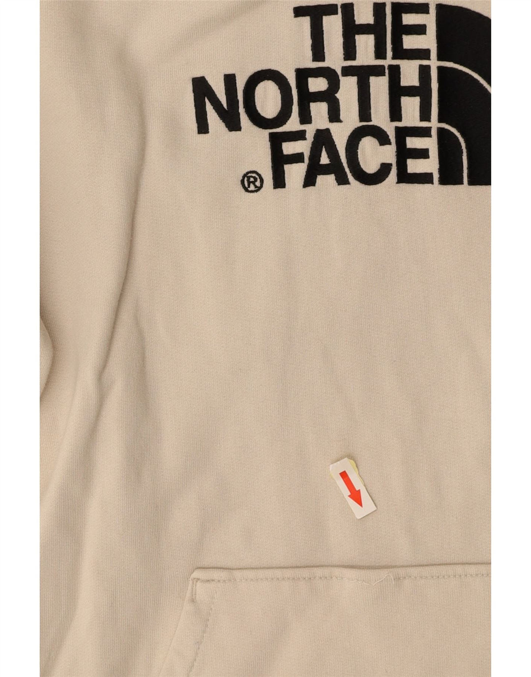THE NORTH FACE Felpa con cappuccio grafica da donna UK 10 Small Cotone bianco sporco
