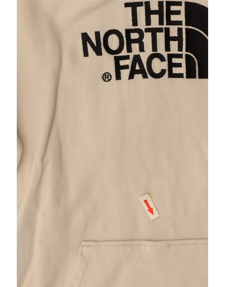 THE NORTH FACE Felpa con cappuccio grafica da donna UK 10 Small Cotone bianco sporco
