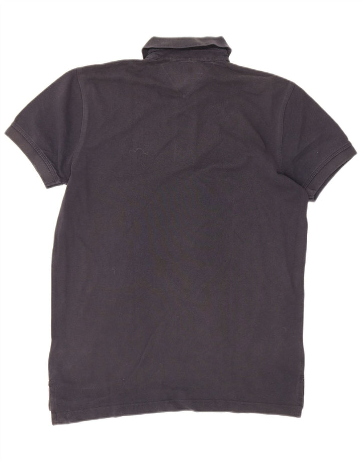 Polo da uomo Tommy Hilfiger piccola in cotone blu navy