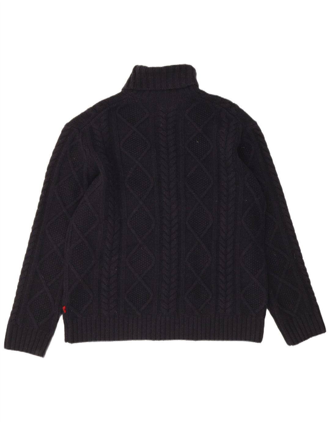 Maglione Kappa da uomo a collo alto 2XL in lana blu navy