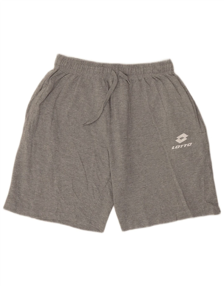 Pantaloncini sportivi da uomo Lotto XL in cotone grigio