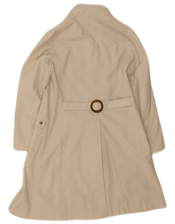 Soprabito da donna vintage UK 14 cotone beige medio
