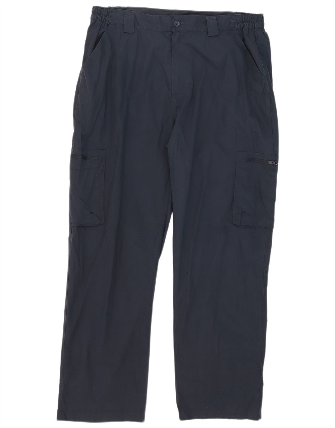 Pantaloni cargo dritti da uomo Mountain Warehouse W36 L29 poliestere blu navy