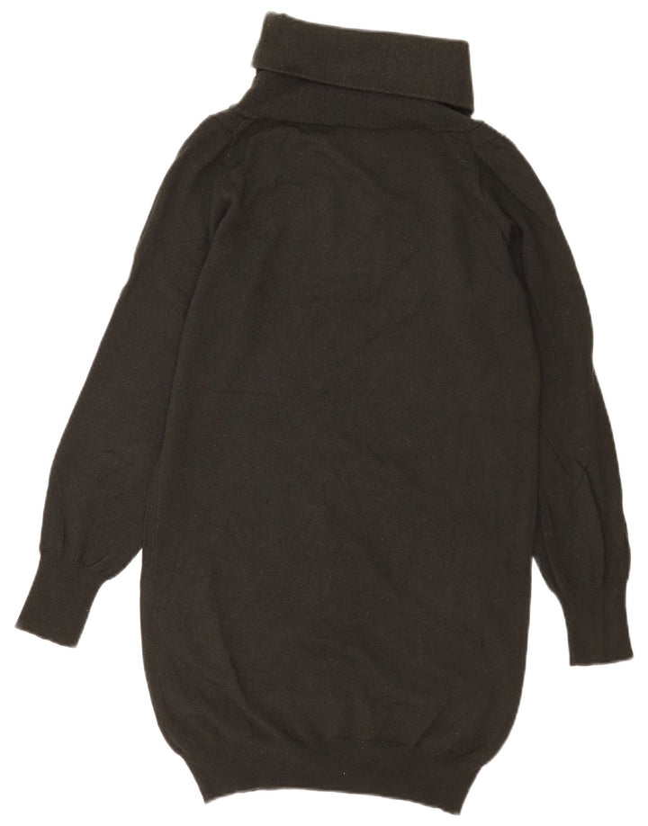 Maglione maglione a collo alto da donna Fred Perry UK 14 grande verde