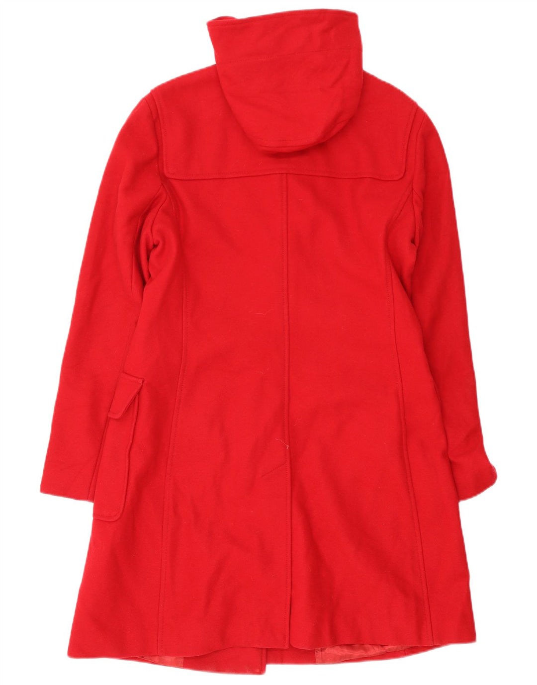 Montgomery con cappuccio da donna Benetton IT 46 Large Rosso Lana