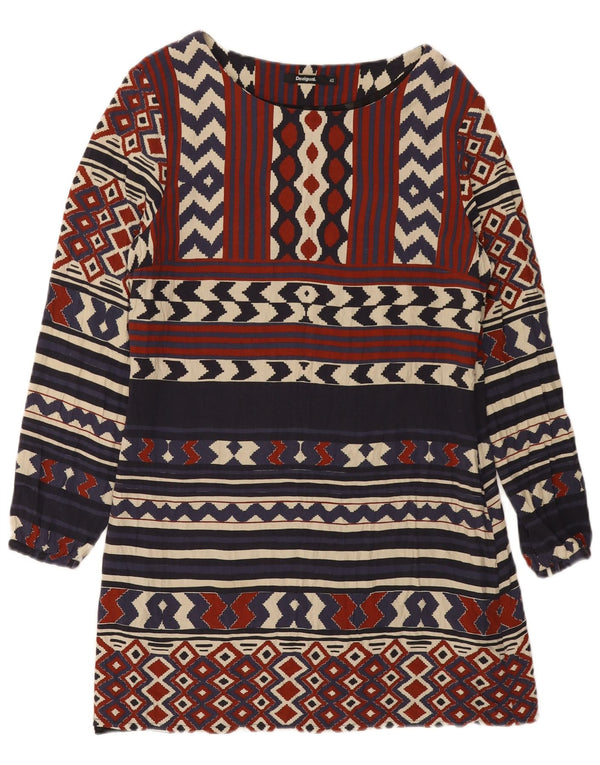 DESIGUAL Abito a trapezio da donna EU 42 Large multicolore geometrico