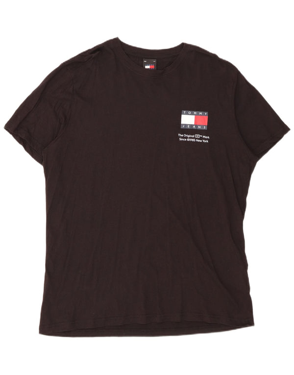 T-shirt da uomo Tommy Hilfiger Top XL in cotone nero
