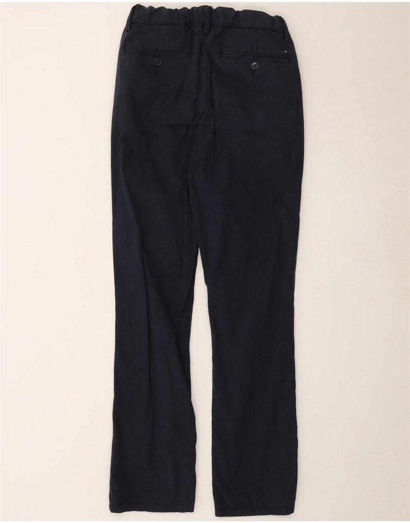 TOMMY HILFIGER Boys Straight Chino Trousers 13-14 Years Navy Blue Cotton Vintage Tommy Hilfiger and Second-Hand Tommy Hilfiger from Messina Hembry 