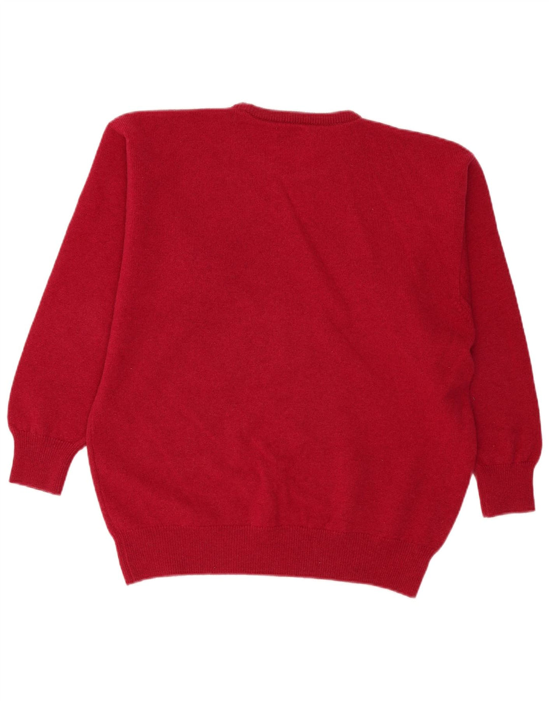 Maglione girocollo da uomo della collezione Pringle Nick Faldo rosso medio