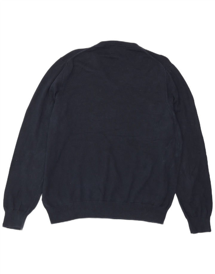 Maglione da uomo con scollo a V Marks & Spencer XL in cotone blu navy