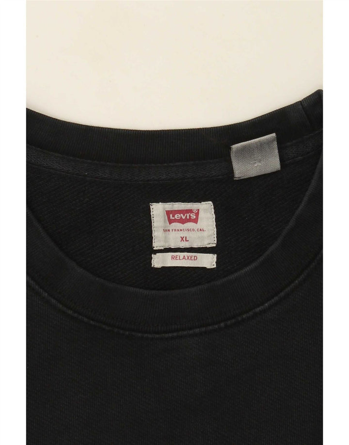Felpa Levi's da uomo dalla vestibilità rilassata, XL nera