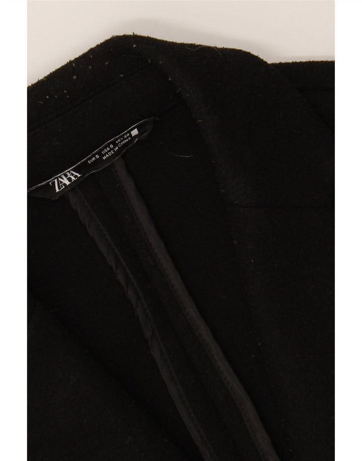 Cappotto da uomo ZARA UK 36 piccolo poliestere nero