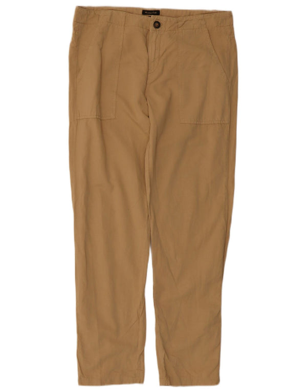 Pantaloni chino vestibilità casual da uomo Massimo Dutti EU 38 Small W28 L27 Beige
